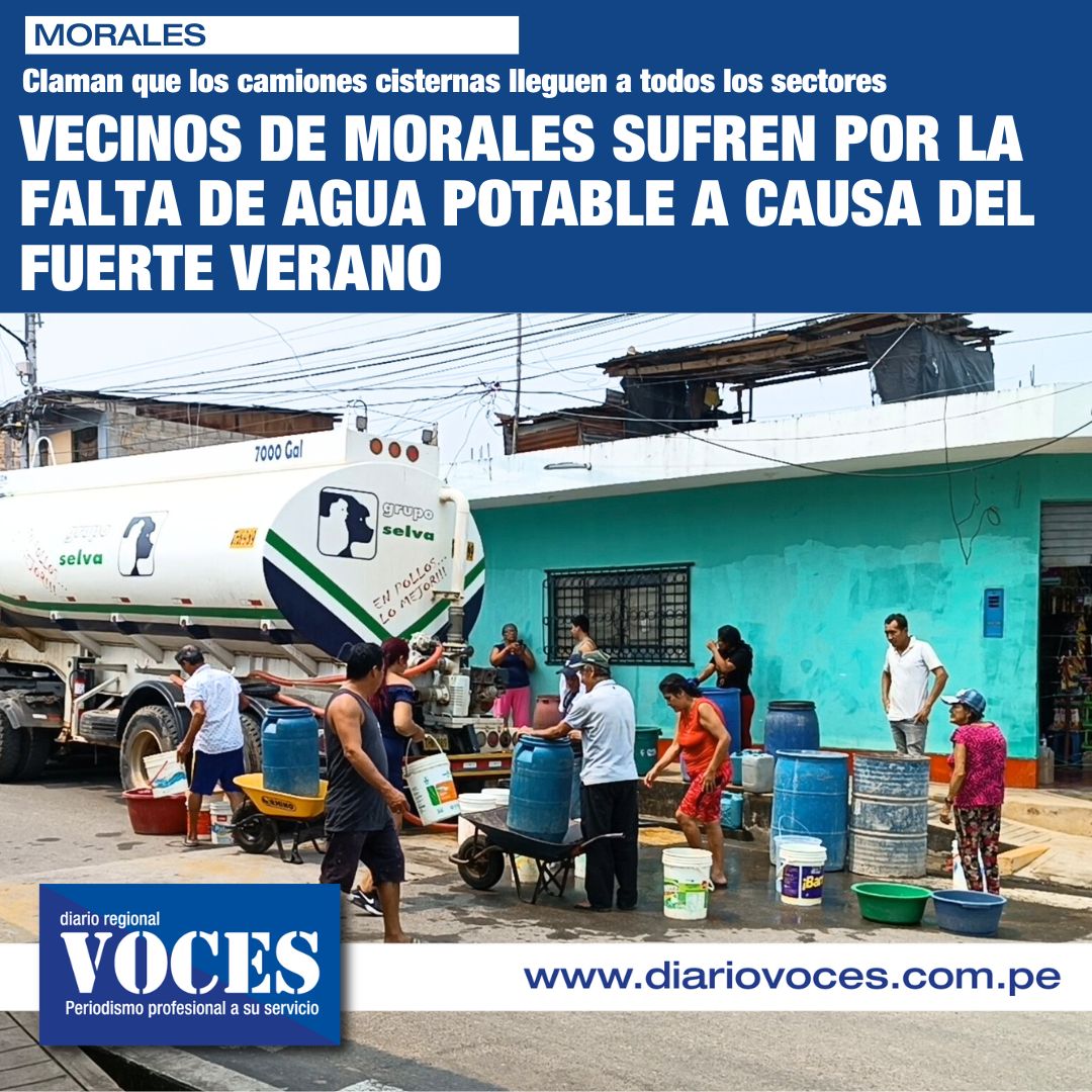 Diario_Voces's tweet image. #Desabastecimiento #AguaPotable #Cisternas
La falta de agua ha obligado a los vecinos a recurrir a soluciones extremas, como tomar mototaxis para recoger agua de las piletas del sector Cancún. Gastamos entre 15 a 20 soles por viaje...
📎 diariovoces.com.pe/vecinos-de-mor…