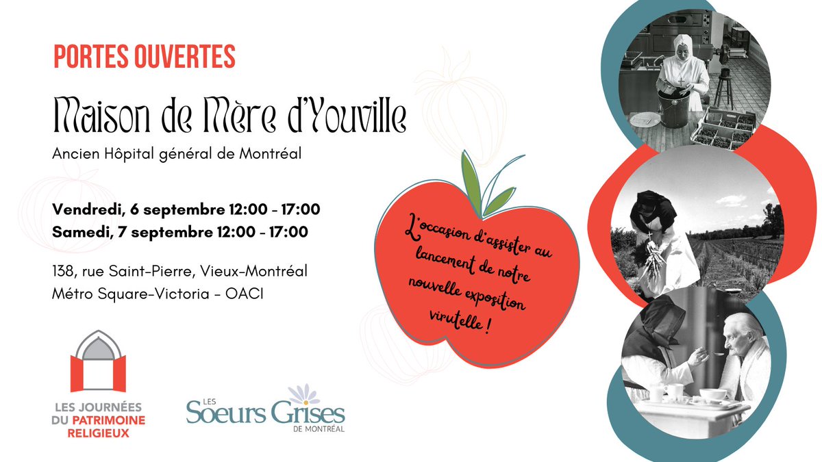 Au plaisir de vous accueillir les 6 et 7 septembre. C'est gratuit! Tous les détails ici: t.ly/4TbHi  #jdpr #jdpr2024 #jprq #jprq2024 #patrimoinereligieux #cprq #histoire #archives #histoiremtl #patrimoine