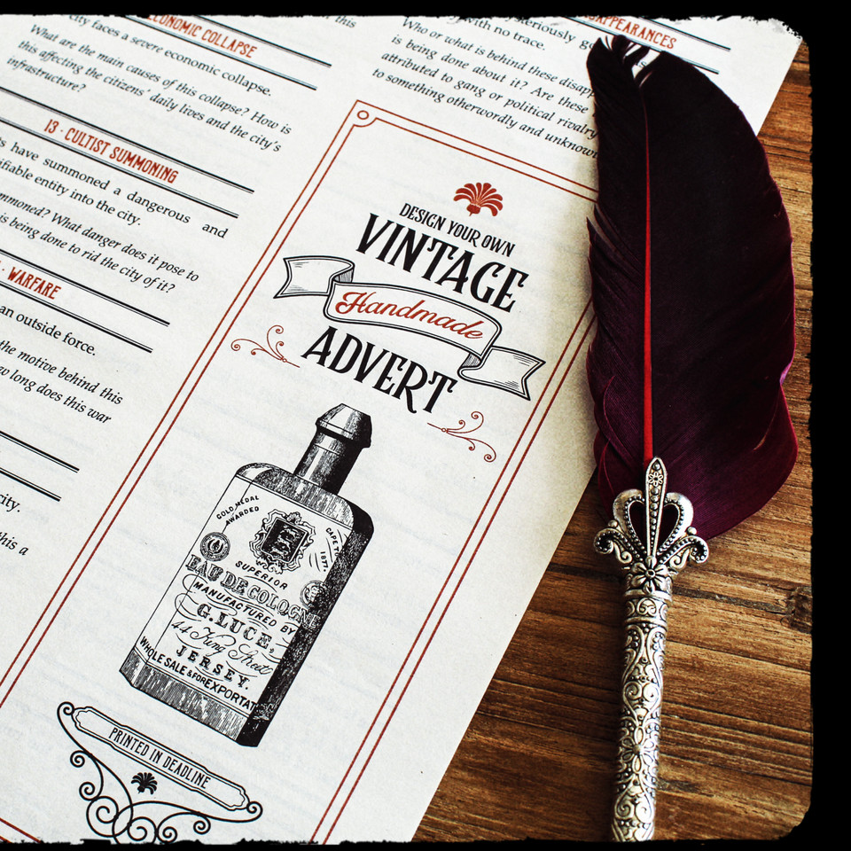 Deadline - A Clockwork Press is out on SEPTEMBER 10TH on Backerkit 🧭✨

Our top tier will include us designing a CUSTOM ADVERT for you that will be featured and printed in every copy 💥

Be a part of our newspaper TTRPG forever!
backerkit.com/call_to_action…