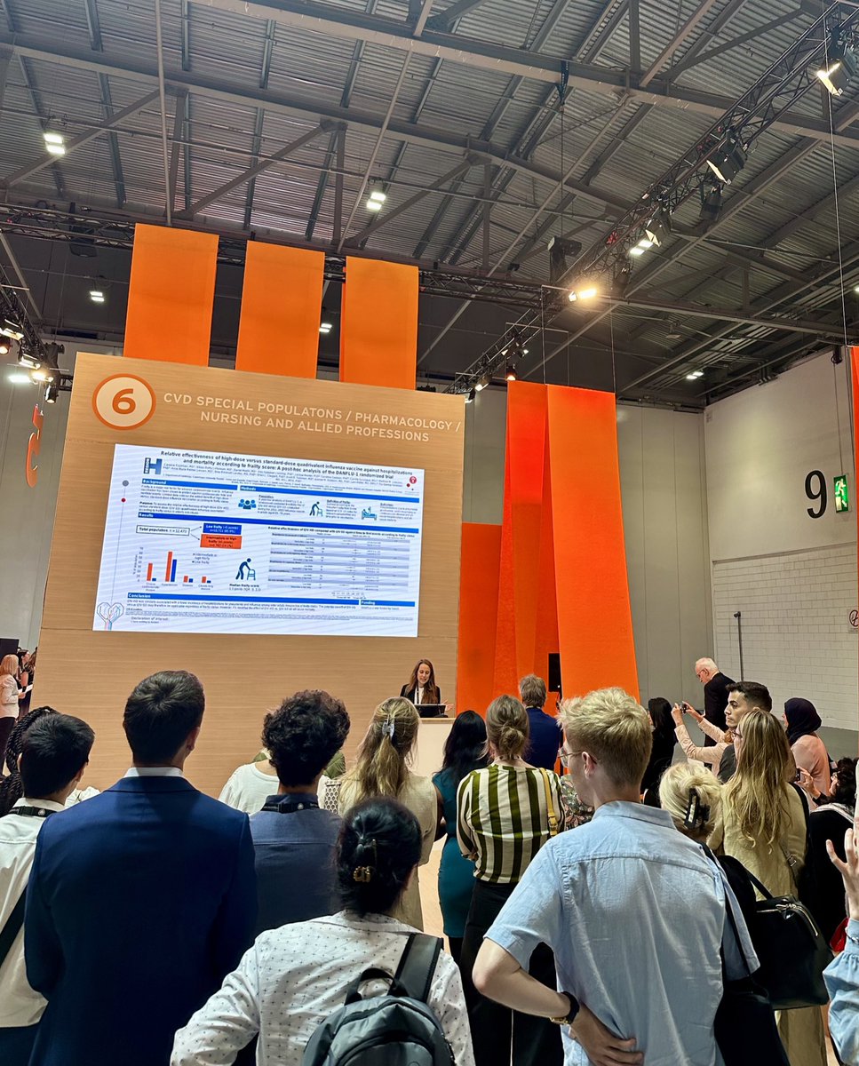 Caroline Espersen (@espersen_c) on Twitter photo New analysis from DANFLU-1 presented at #ESC24: 💉
High-dose vs. standard-dose influenza vaccination reduced pneumonia & influenza hospitalizations irrespective of frailty status.
📄 Publication coming soon.
<a href="/CTCPR_/">CTCPR Trials & CIRL</a> <a href="/TorBiering/">Tor Biering-Sørensen, MD, MSc, MPH, PhD</a> New analysis from DANFLU-1 presented at #ESC24: 💉
High-dose vs. standard-dose influenza vaccination reduced pneumonia & influenza hospitalizations irrespective of frailty status.
📄 Publication coming soon.
<a href="/CTCPR_/">CTCPR Trials & CIRL</a> <a href="/TorBiering/">Tor Biering-Sørensen, MD, MSc, MPH, PhD</a>