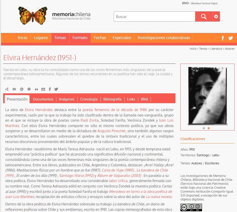 MemoriaChilena's tweet photo. ¡Elvira Hernández, ganadora del Premio Nacional de Literatura! 
Descarga gratis su libro "La bandera de Chile" (1981) en #MemoriaChilena. Un diario de reflexiones poéticas sobre Chile y sus emblemas, que circuló clandestinamente durante la dictadura: https://t.co/eNxX27NdZj https://t.co/q4BQy2dFJ9