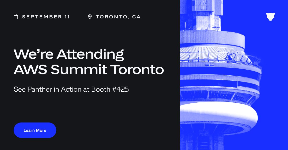 runpanther's tweet image. 🚀 Get ready, Toronto! Just one more week ‘til #AWSSummitToronto! Come chat with us at booth #425 and we’ll show you exactly why Panther is the SIEM for code-driven SecOps at cloud scale.
#DetectionAsCode #SecurityEngineering #DetectionEngineering