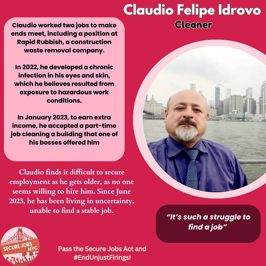 Secure Jobs NYC #EndUnjustFirings tweet media