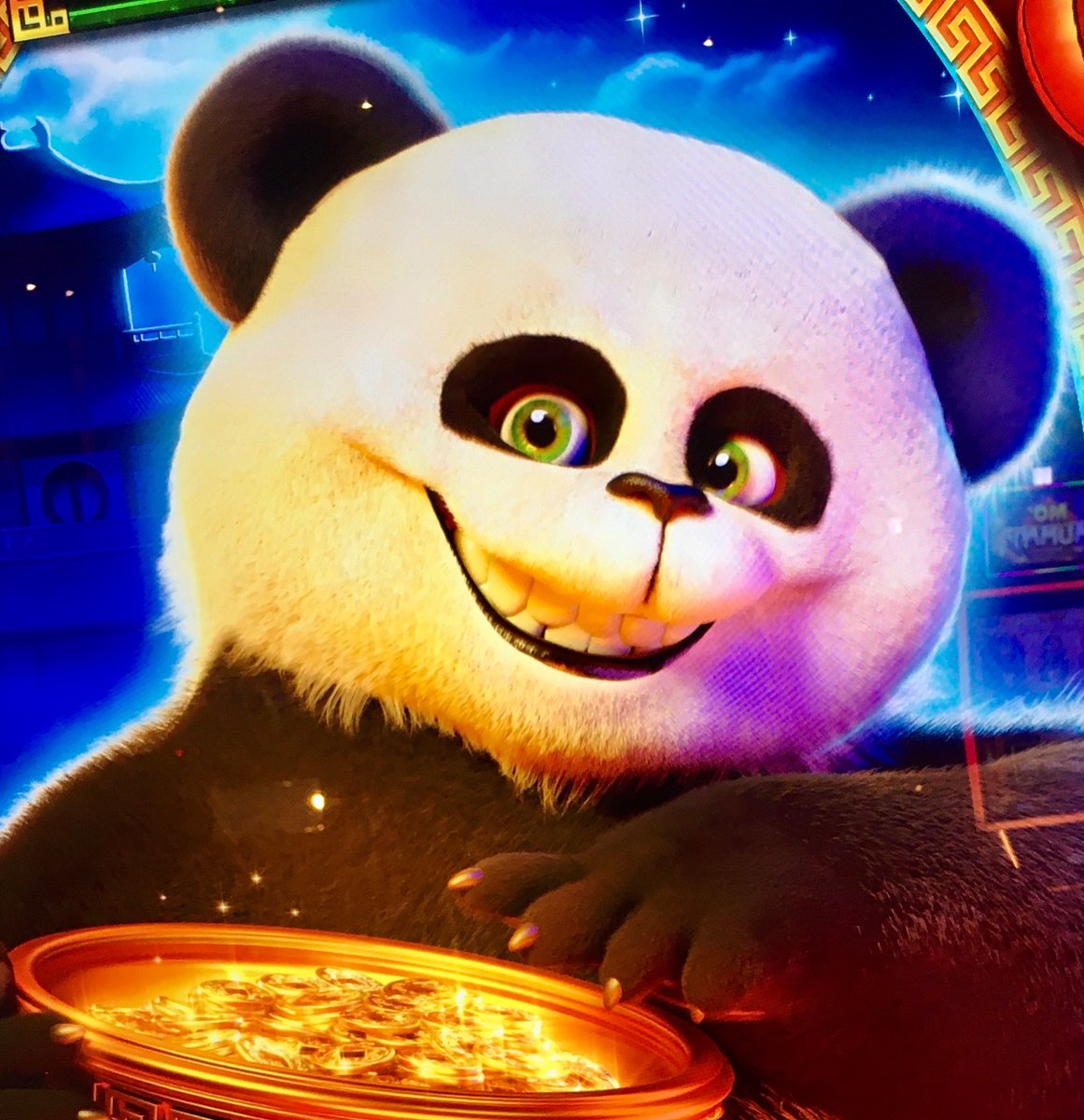 tulipsar3better's tweet photo. @playAGS who gave the green light on this design? Literally nightmare fuel. 

“Come try to win my gold! (and I’ll eat your soul instead)” https://t.co/EuAV0q7M5z