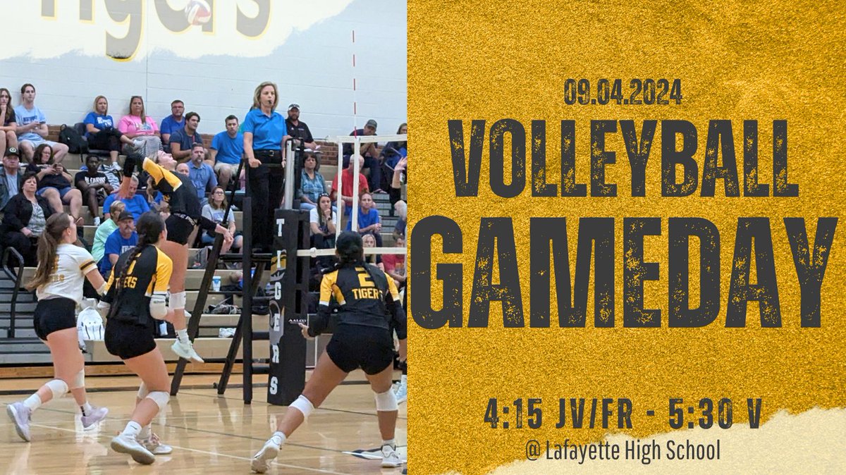 GAME DAY!
The Tigers travel to Lafayette to take on the Lancers. First Serves at 4:15!

fan.hudl.com/usa/mo/st-loui…