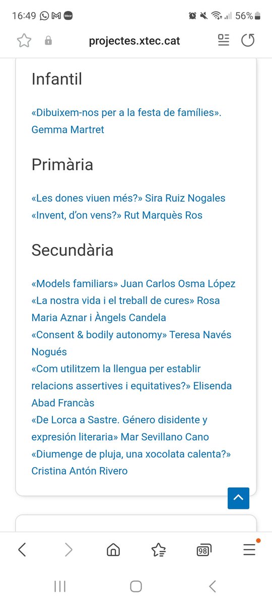 Situacions d'aprenentatge d'infantil, primària i secundària en les que la perspectiva de gènere està present. Un projecte elaborat durant gairebé un any amb un equip de professorat coordinat per <a href="/KatyPallas1/">Katy Pallas 🏳️‍🌈🎗</a> per encàrrec de <a href="/educaciocat/">Educació</a>. 🏫👩🏻‍🏫♀️  projectes.xtec.cat/nou-curriculum…