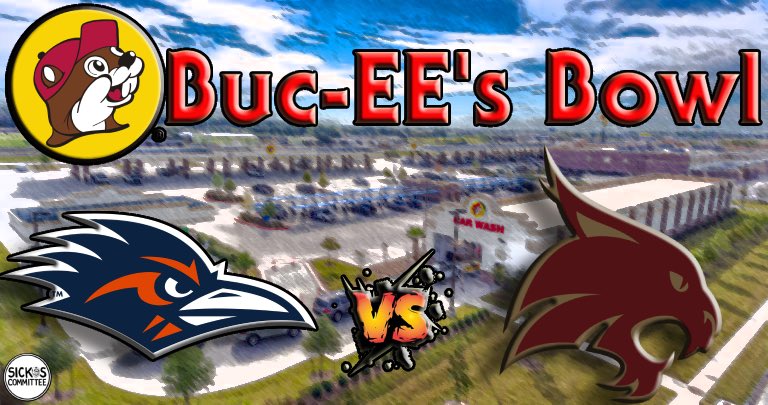 We know UTSA and Texas State’s rivalry is called the I-35 Rivalry but about halfway between the schools there is a Buc-ee’s in New Braunfels. 

So we’re going to call it the Buc-ee’s Bowl.