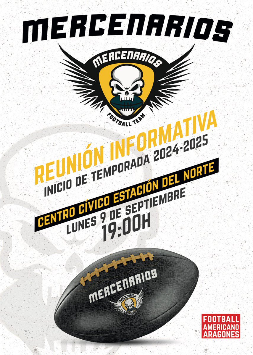 🚨 Reunión de inicio de temporada🚨

El lunes 9 de septiembre a las 19:00h, tendrá lugar, en el Centro Cívico Estación del Norte, situado en la Calle Perdiguera número 7.

Acércate y entérate de primera mano del arranque de temporada mercenario en sus diferentes categorias.