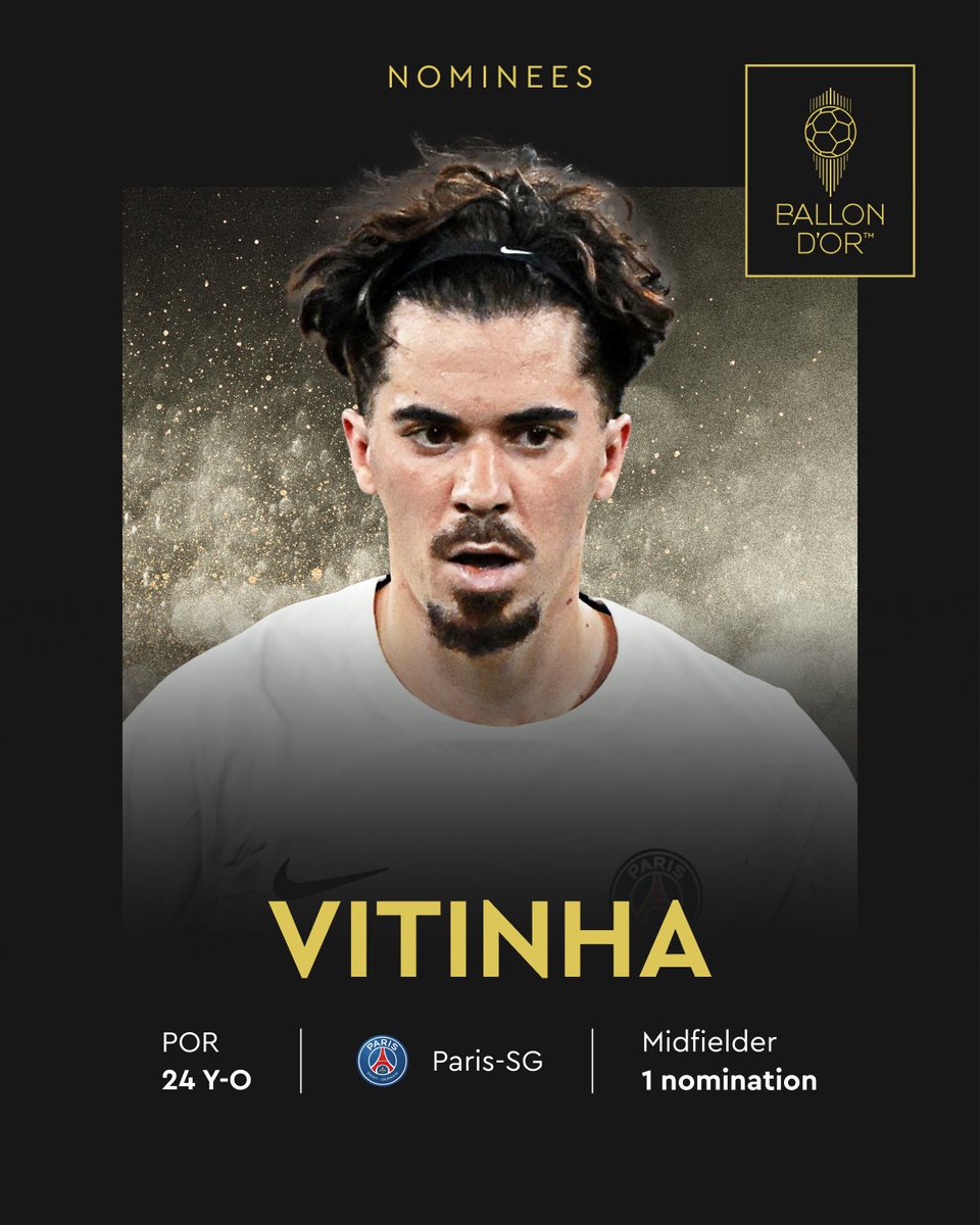 Ballon d'Or (@ballondor) on Twitter photo Nominated for the 2024 Ballon d’Or
<a href="/vitinha/">Vítor Ferreira</a>
<a href="/PSG_inside/">Paris Saint-Germain</a>
<a href="/selecaoportugal/">Portugal</a>
#ballondor Nominated for the 2024 Ballon d’Or
<a href="/vitinha/">Vítor Ferreira</a>
<a href="/PSG_inside/">Paris Saint-Germain</a>
<a href="/selecaoportugal/">Portugal</a>
#ballondor