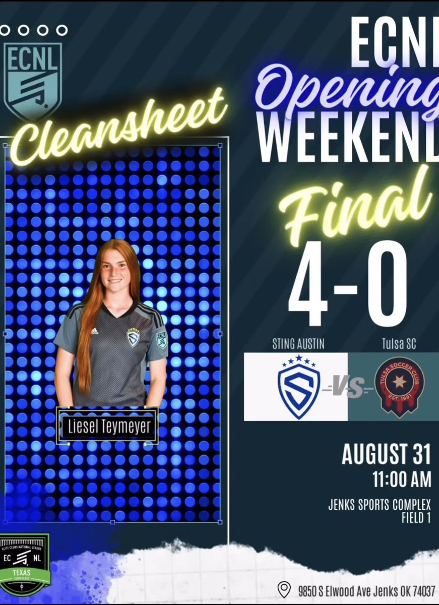 2 wins to start our <a href="/ECNLgirls/">ECNL Girls</a> season undefeated‼️  @stingatx_2008