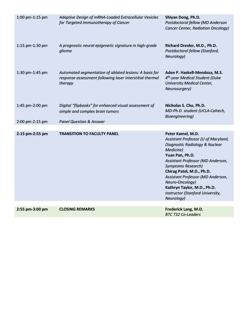 🧠Reminder: #register now to #JoinUs virtually for the
<a href="/MDAndersonNews/">MD Anderson Cancer Center</a> Inaugural #BrainTumorCenter Trainee #Symposium: bit.ly/3yN15FO🧠

Agenda features renowned speakers and impactful presentations⬇️

🗓️Friday, Sept. 13
🕗8 a.m.-3 p.m.
🖥️Virtual conference

#EndCancer