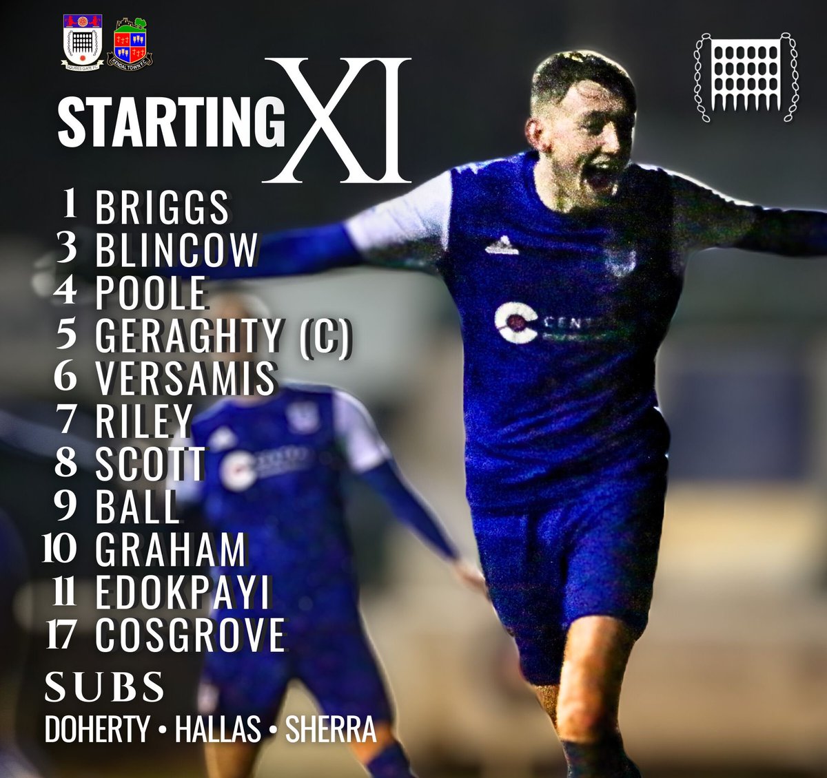 📋| Your Gate XI for this evening!👇

🔵 #WeAreGate | <a href="/JTA__Media/">JTA Media</a>