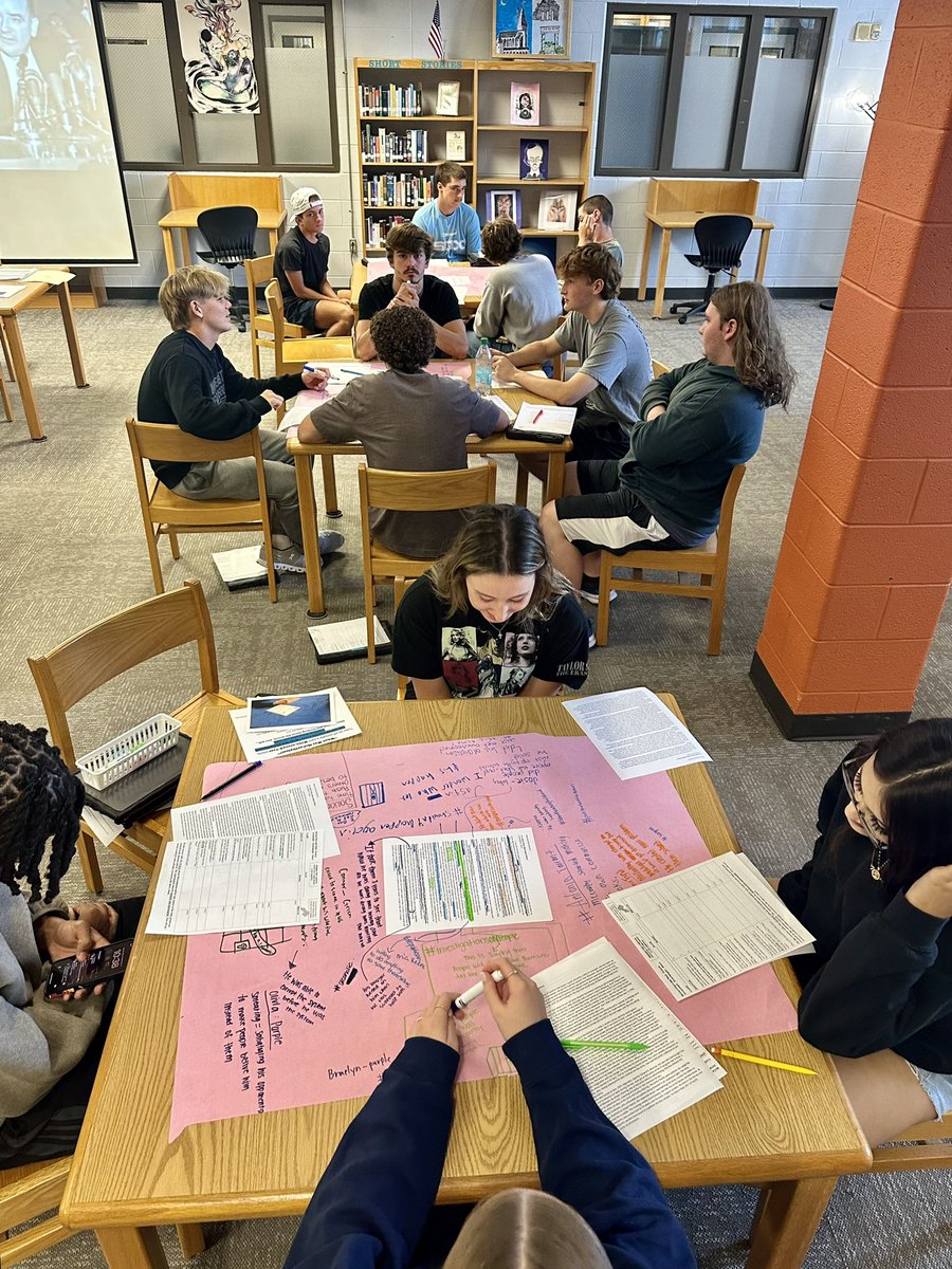 SiegelLibrary's tweet image. McCarthyism was the inspiration for Arthur Miller’s The Crucible. Juniors explored this connection in library stations today! #Literature #History
@SiegelHighStars