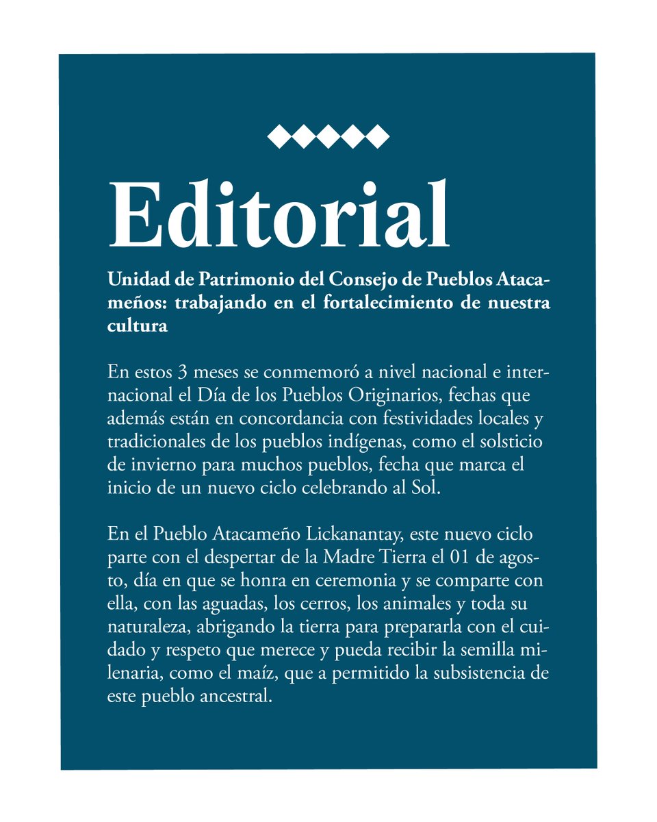 Consejo de Pueblos Atacameños tweet media