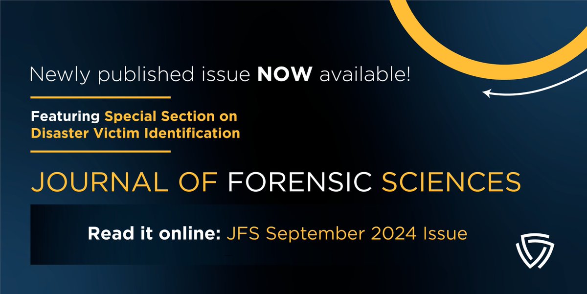 The_AAFS's tweet photo. The latest #ForensicScience research is now available in the September 2024 issue of the Journal of Forensic Sciences!

This issue features a special section on #DisasterVictimIdentification.
 
Don’t delay, read the current #JFS issue today! https://t.co/PZ7TTaM5PJ https://t.co/0VGW1ChYrr