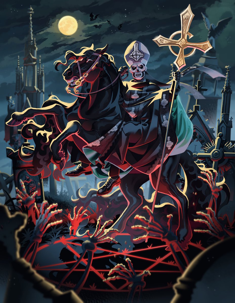 rotten_hyena's tweet photo. Night of the Living Dead⚰️🦇
-
#ghosttwt #thebandghost #fanart #papaemeritus https://t.co/yPc1hBxw41