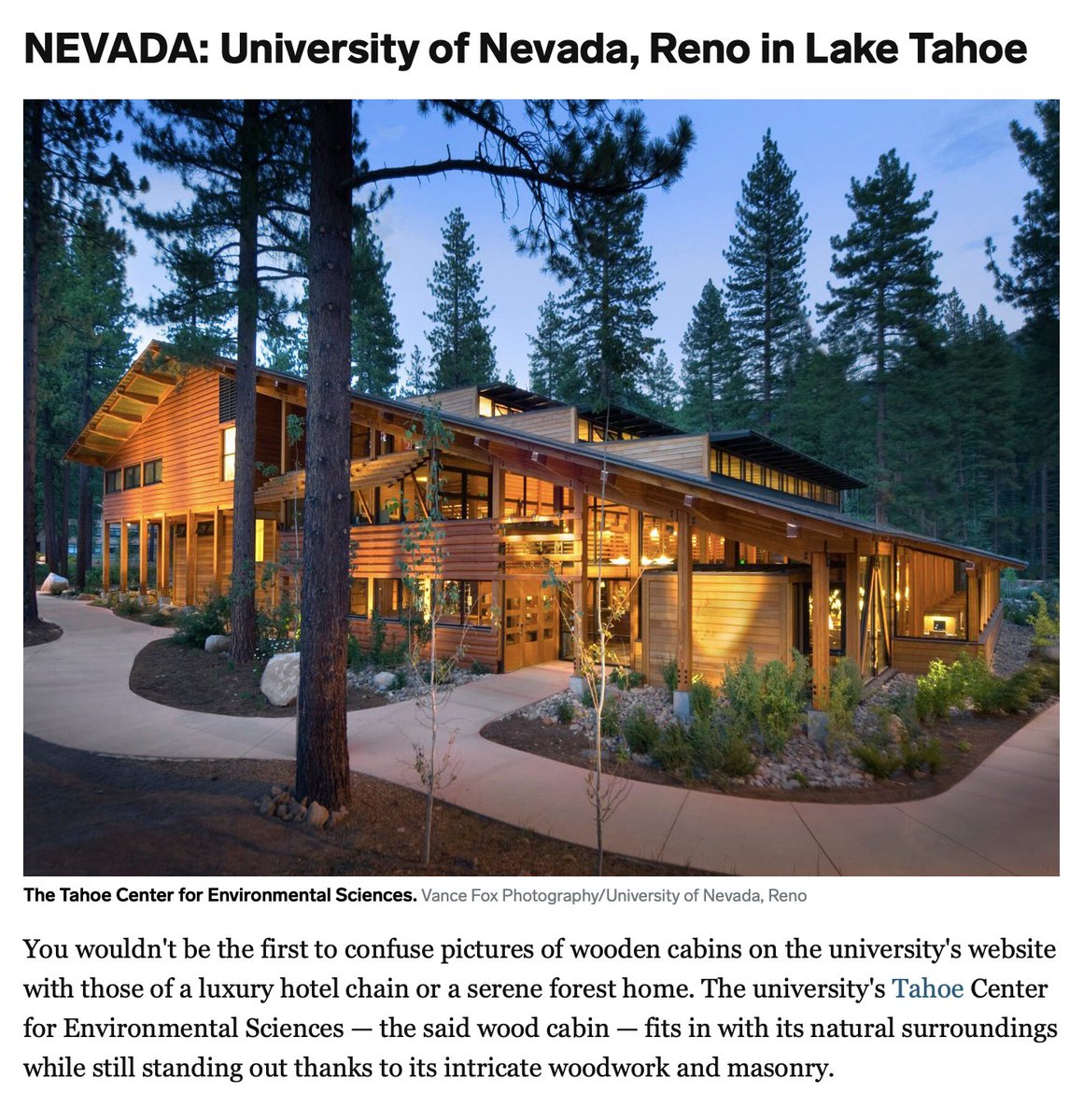 Brian Sandoval (@pres_sandoval) on Twitter photo . <a href="/BusinessInsider/">Business Insider</a> has just named <a href="/UNRLakeTahoe/">University of Nevada, Reno at Lake Tahoe</a> as the most beautiful college campus in Nevada and among the most beautiful college campuses in the United States! I highly encourage everyone to go and visit the magnificent Wayne L. Prim campus and see the beauty for themselves. . <a href="/BusinessInsider/">Business Insider</a> has just named <a href="/UNRLakeTahoe/">University of Nevada, Reno at Lake Tahoe</a> as the most beautiful college campus in Nevada and among the most beautiful college campuses in the United States! I highly encourage everyone to go and visit the magnificent Wayne L. Prim campus and see the beauty for themselves.