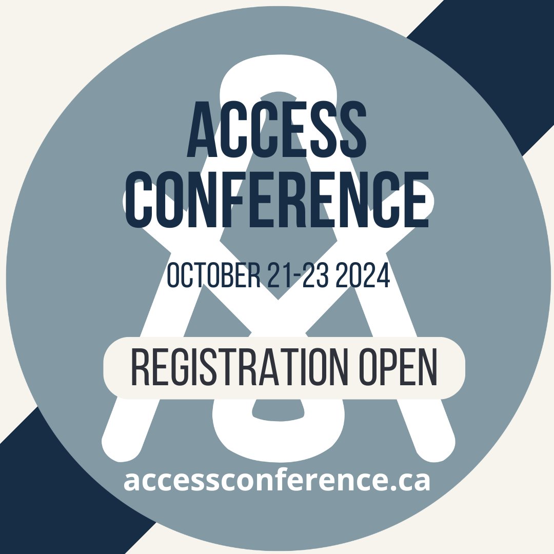 AccessLibConf's tweet image. 28 days until Access Conference in Montreal! Registration here: tinyurl.com/3az44s75
28 jours d&apos;ici la conférence Access à Montréal! Inscrivez-vous en suivant ce lien: