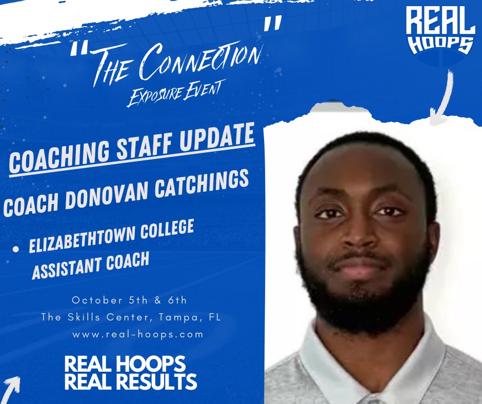 Kevin Driscoll (@_kevindriscoll) on Twitter photo Lets Welcome Coach Donovan Catchings of <a href="/EtownBlueJays/">Etown Athletics</a> of the <a href="/NCAADIII/">NCAA Division III</a> <a href="/LandmarkConf/">Landmark Conference</a>
Excited to have Coach Catchings Come to Tampa to recruit at "THE CONNECTION"!!!! 🌴🏀 Lets Welcome Coach Donovan Catchings of <a href="/EtownBlueJays/">Etown Athletics</a> of the <a href="/NCAADIII/">NCAA Division III</a> <a href="/LandmarkConf/">Landmark Conference</a>
Excited to have Coach Catchings Come to Tampa to recruit at "THE CONNECTION"!!!! 🌴🏀