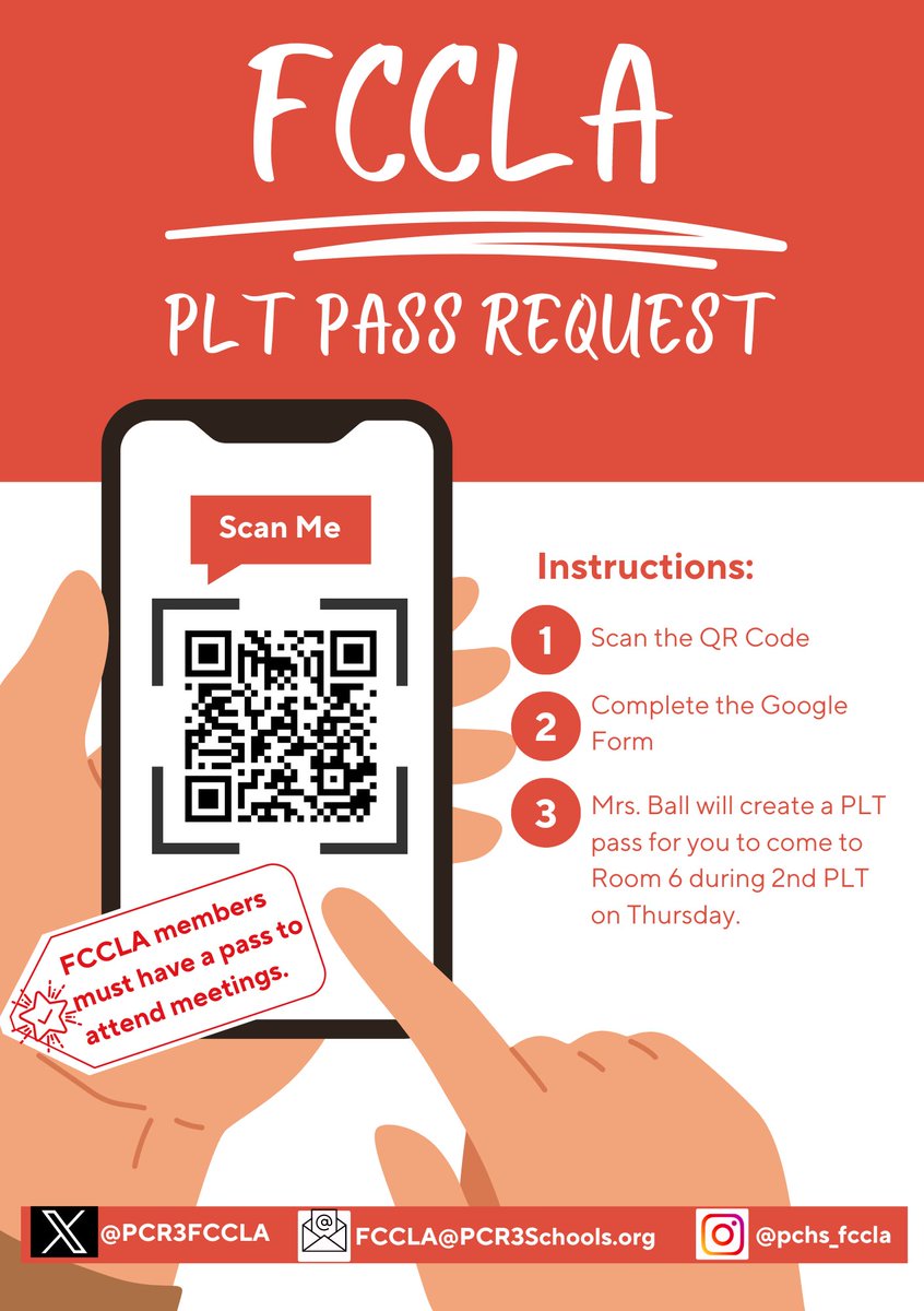 Excited for this years 24-25 FCCLA Chapter. Don’t forget to sign up for your FCCLA PLT Pass for this weeks meeting.#PCR3FCCLA <a href="/PlatteCountyR3/">PlatteCountyPirates</a>