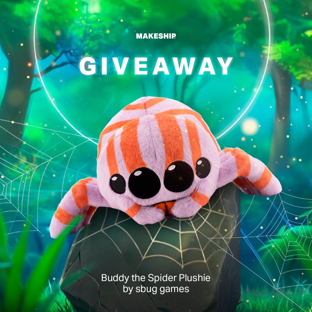 🍂Sbug Games🍂 (@sbuggames) on Twitter photo It's giveaway time! We're giving you the chance to win 1 of 2 Buddy the Spider Plushies!
How to enter?
1. Follow @makeship and <a href="/sbuggames/">🍂Sbug Games🍂</a>
2. Retweet this post
Giveaway ends September 7th at 10am AEST, good luck! It's giveaway time! We're giving you the chance to win 1 of 2 Buddy the Spider Plushies!
How to enter?
1. Follow @makeship and <a href="/sbuggames/">🍂Sbug Games🍂</a>
2. Retweet this post
Giveaway ends September 7th at 10am AEST, good luck!