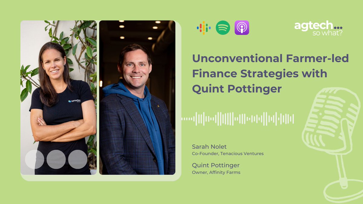 What if farming didn’t rely on traditional farm finance?

This week @Affinity_Farms shares how his unconventional strategies are creating sustainable local systems and driving innovation.

👇
tenacious.ventures/insights/uncon…