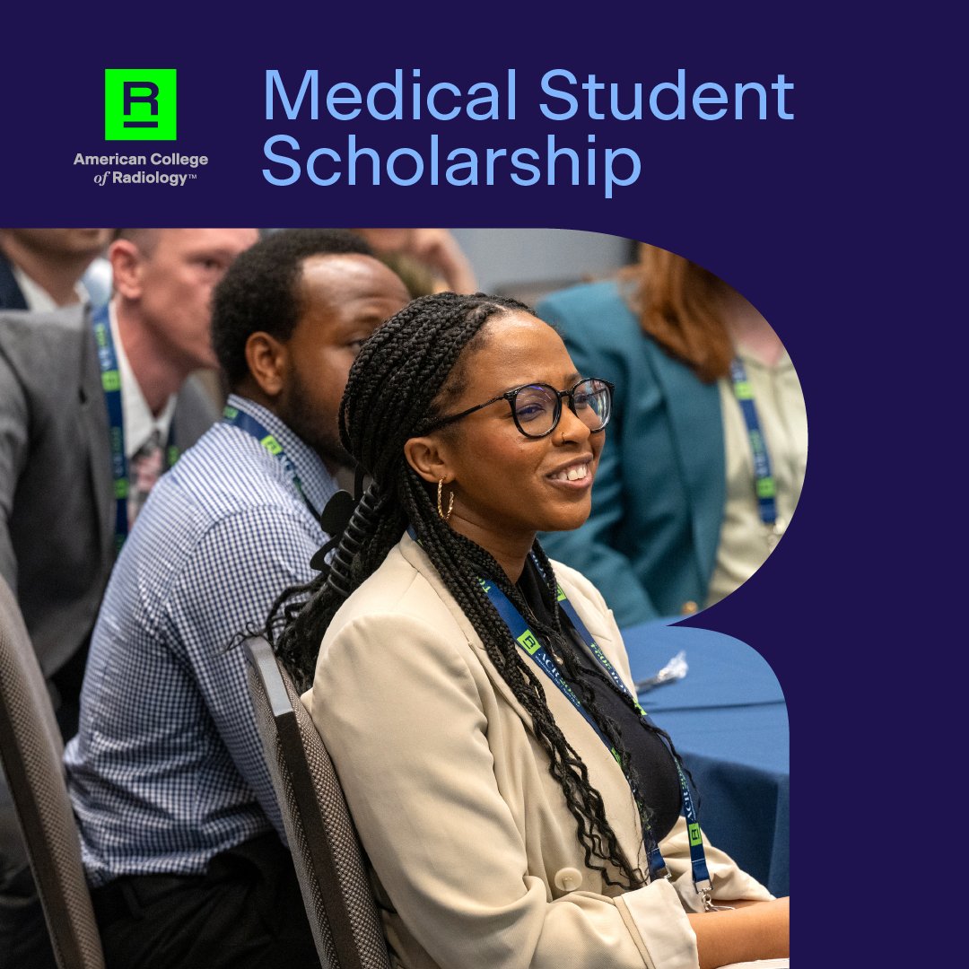 Our #MedStudent scholarship offers hands-on experience getting more involved in radiology, plus free attendance at #ACR2025. 

Applications are OPEN. Take advantage, #FutureRadRes! 👉 bit.ly/4g5wCUp