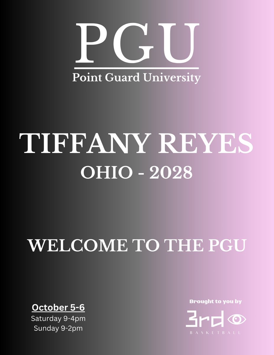 Welcome to the PGU Tiff Reyes! #3rdIPGU #CourtLife #3rdIBasketball