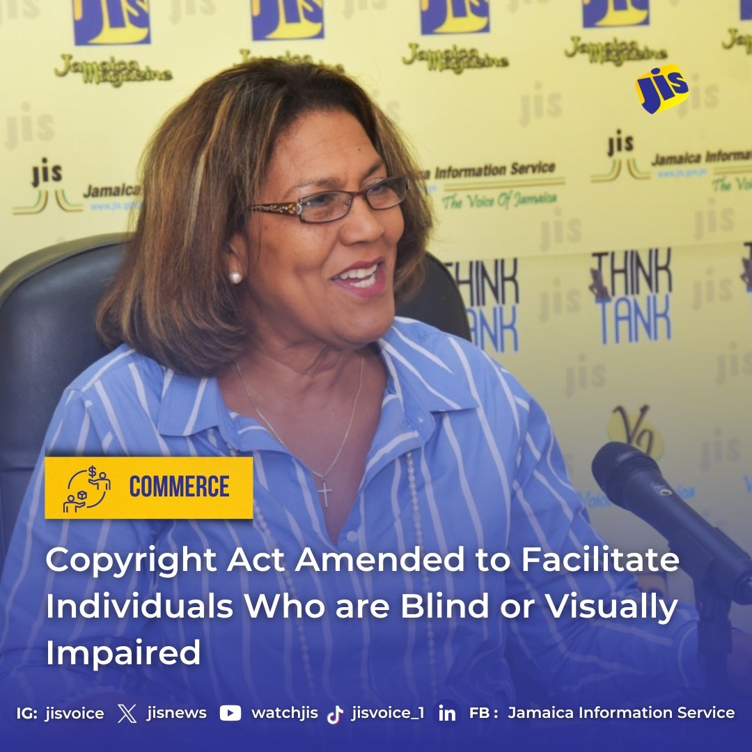 Jamaica has taken a significant step towards inclusivity with the recent amendment to the Copyright Act, prior to the country’s accession to the Marrakesh Treaty on August 28, 2024.

The treaty, designed to facilitate access to published works for individuals who are blind,