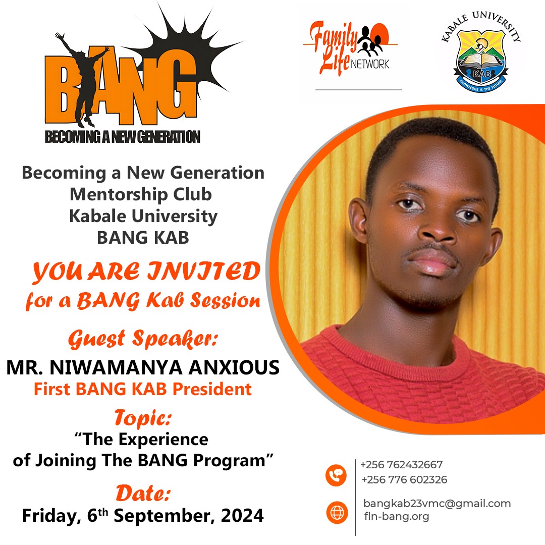 BecomingAN9767's tweet image. This Friday, our sessions will be back!! Join us for an exciting BANG session on &quot; The Experience of Joining The BANG program&quot; Our guest speaker will be @NiwamanyaA34617 the first BANG kab president. 📅6th Sept 2024 🕓5-6pm. Come and open the semester with us!!
#VMCs
#BANG