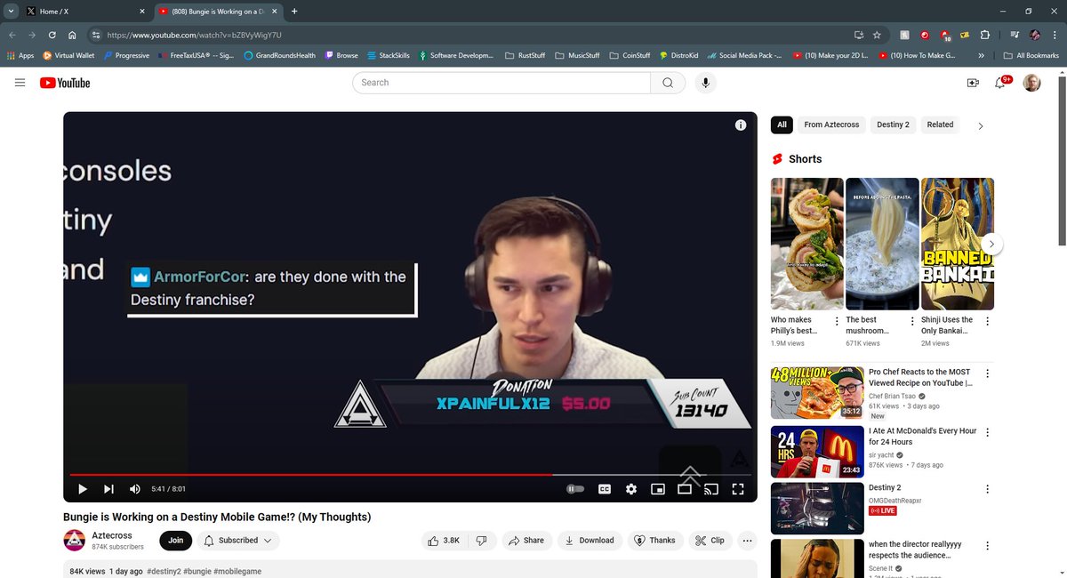 ArmorForCor's tweet image. I think I only typed in chat a couple times 😂.