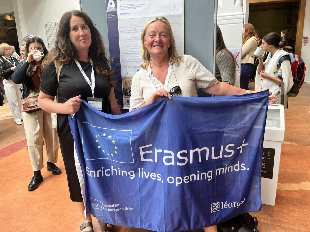 Delighted to share our <a href="/Leargas/">Léargas</a> <a href="/EUErasmusPlus/">Erasmus+</a> project Wellbeing And Involvement Starting with Play WAISP with <a href="/AdrijanaVJ/">Adrijana VJ</a> @ZagrebUniversity  <a href="/eecera/">EECERA</a> An opportunity to share the project with approx 900 delegates <a href="/atu_ie/">Atlantic Technological University</a> <a href="/ATU_GalwayCity/">ATU Galway City</a> <a href="/ATU_Mayo/">ATU Mayo</a>  <a href="/ATUMEarlychild/">ATUMayo_EarlyChildhood</a> <a href="/sharon_skehill/">Dr Sharon Skehill</a>