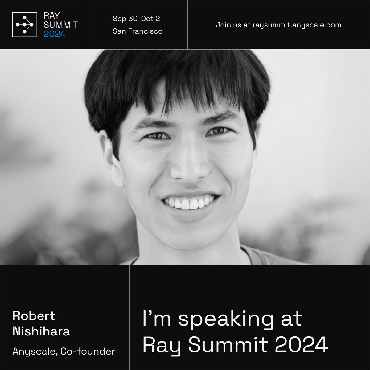 🚨Anyscale Leadership Speaker Session Alert 🚨

Ready to break down the AI complexity wall? Join <a href="/robertnishihara/">Robert Nishihara</a>, Co-Founder of Anyscale, at #RaySummit as he reveals how companies can overcome the toughest AI challenges. 

Don’t miss out on strategies that could redefine your AI