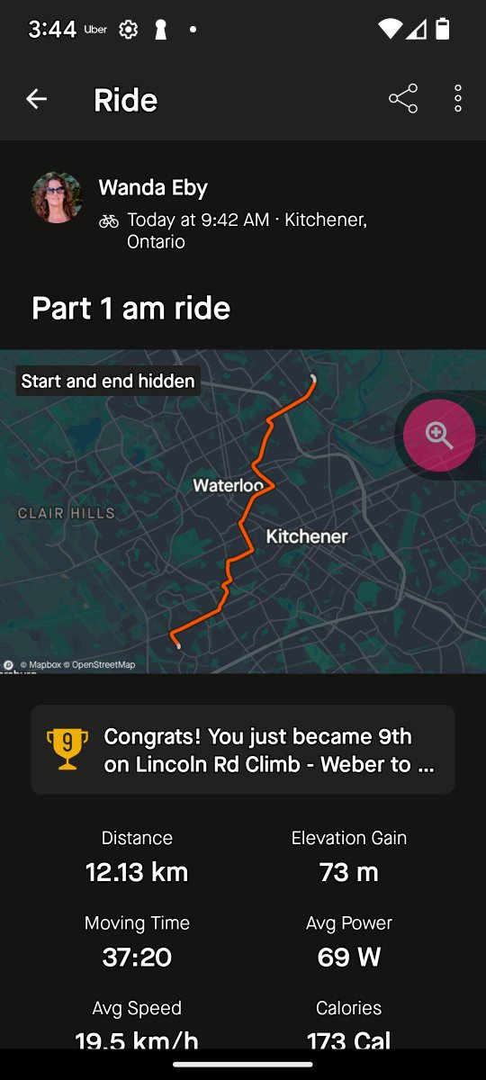 wandaeby's tweet image. Hey @huuep, here is POW on Day 4 of #MonkeyMisFit Challenge. 🚴‍♀️No strength training today.

@TheScotchFox are you participating? 💪