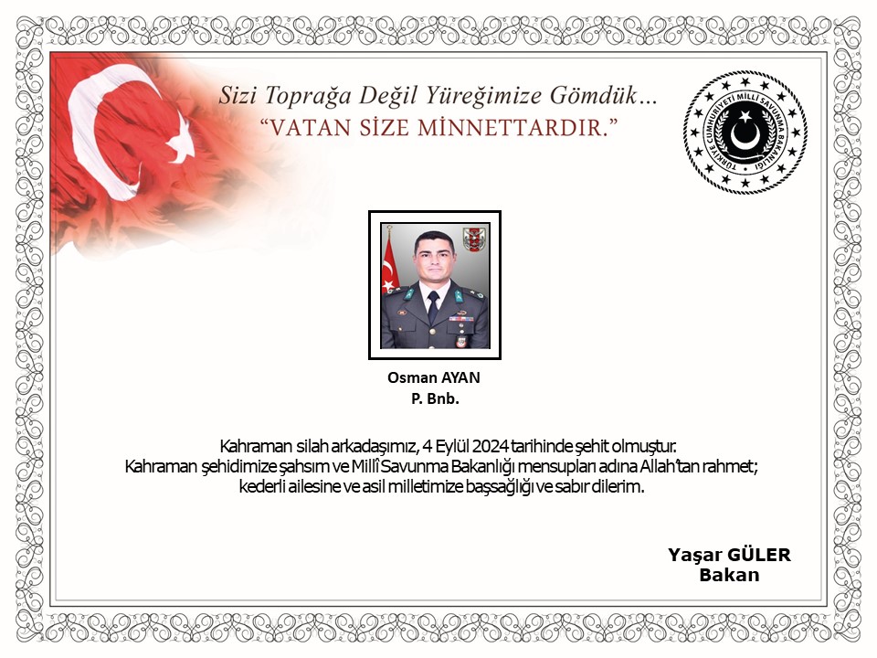 F0reverAngel's tweet photo. 🇹🇷 Piyade Binbaşı Osman Ayan

Pençe Harekat Bölgesi’nde geçirdiği kalp krizi sonucu şehit olan binbaşımıza Allah’tan rahmet, ailesine ve yakınlarına sabır diliyorum. Seni tanımak bir şerefti..

Milletimizin başı sağ olsun. 🇹🇷 https://t.co/YSWpmTXStK