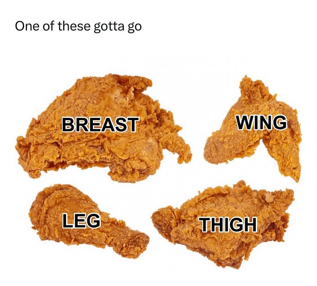 FoodPleaser's tweet image. Which one are you getting rid of?