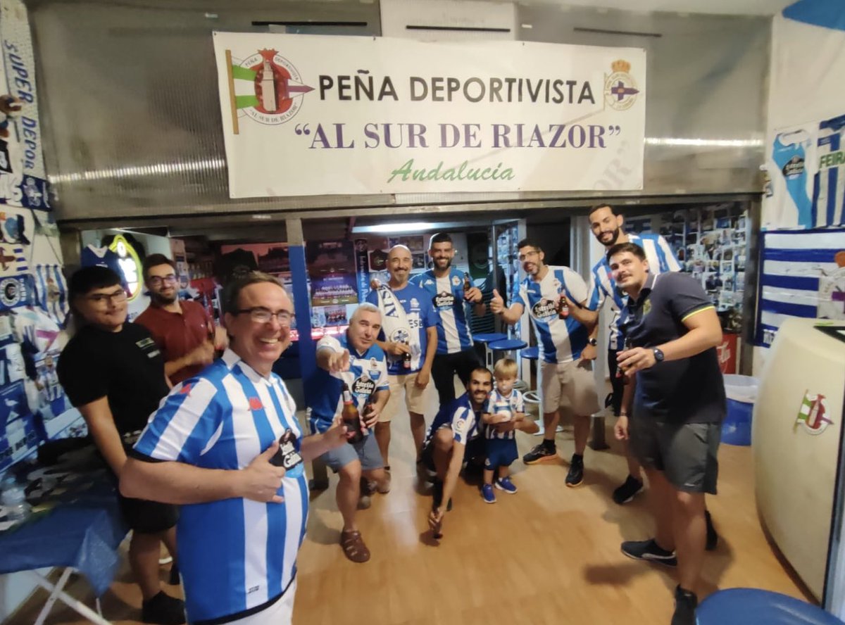 Iniciando la previa de la previa. Un placer recibir en nuestra sede a <a href="/ideal_granada/">ideal_granada</a> 
#ForzaDépor
#GranadaBranquiazul