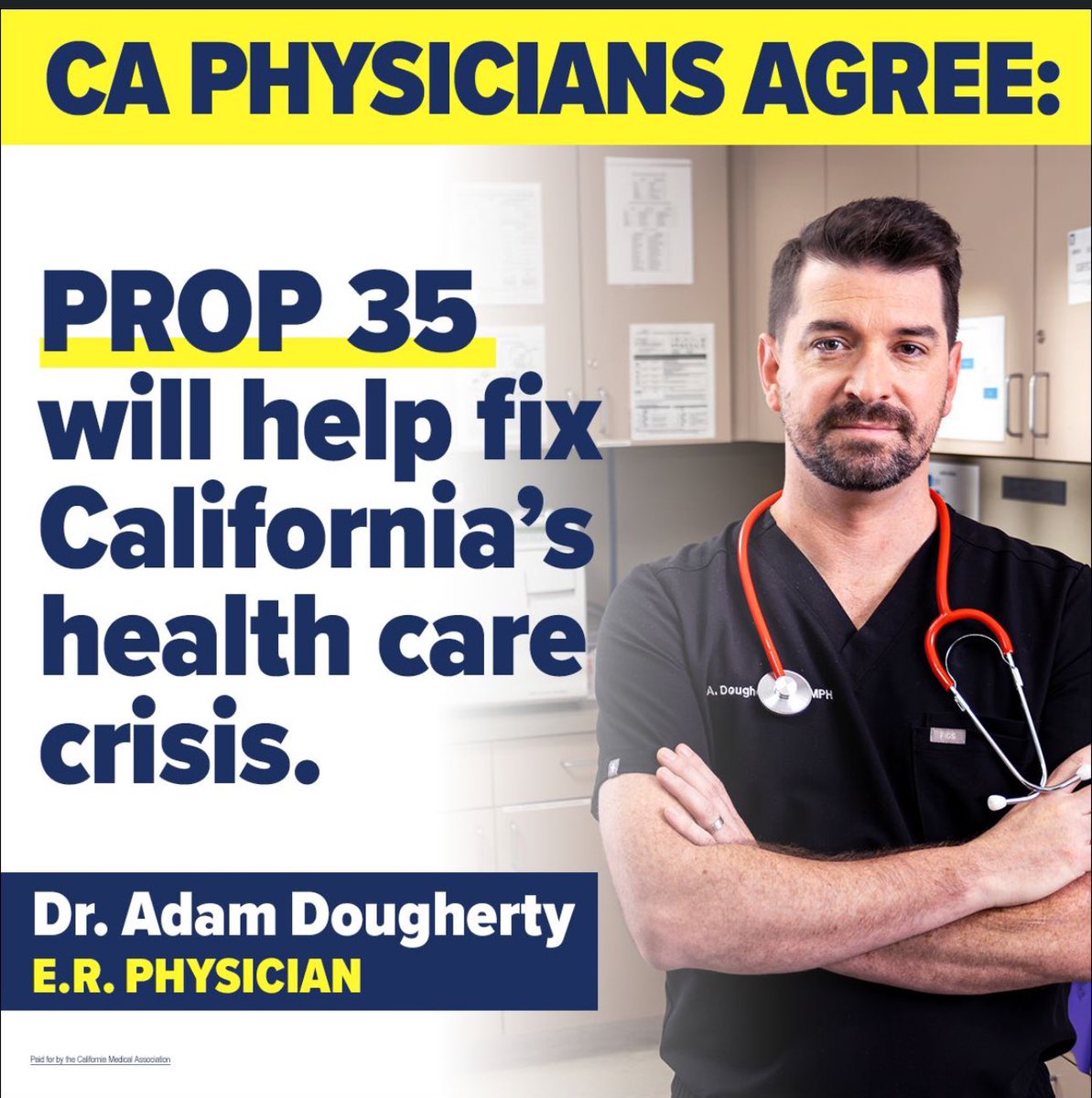 Adam Dougherty (@apdougherty) on Twitter photo Proposition 35 is a long overdue generational investment into Medi-Cal, and that is why both political parties and every single touch point of the health care system are voting Yes. <a href="/VoteYes35/">Yes On Prop 35</a>.
Join us! Proposition 35 is a long overdue generational investment into Medi-Cal, and that is why both political parties and every single touch point of the health care system are voting Yes. <a href="/VoteYes35/">Yes On Prop 35</a>.
Join us!