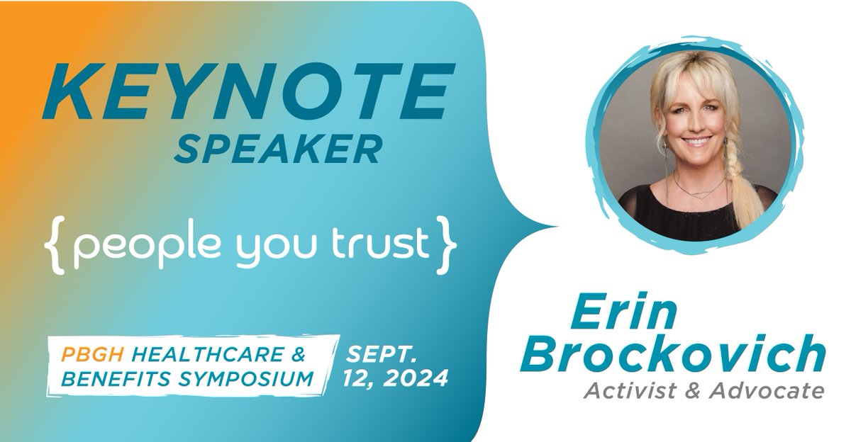 Do not miss your chance to hear Erin Brockovich! She will be in Pittsburgh as closing keynote speaker at our 2024 Symposium on September 12th! Claim your seat now at pbghpa.org/symposium-regi… . For more information, please visit: pbghpa.org/symposium/