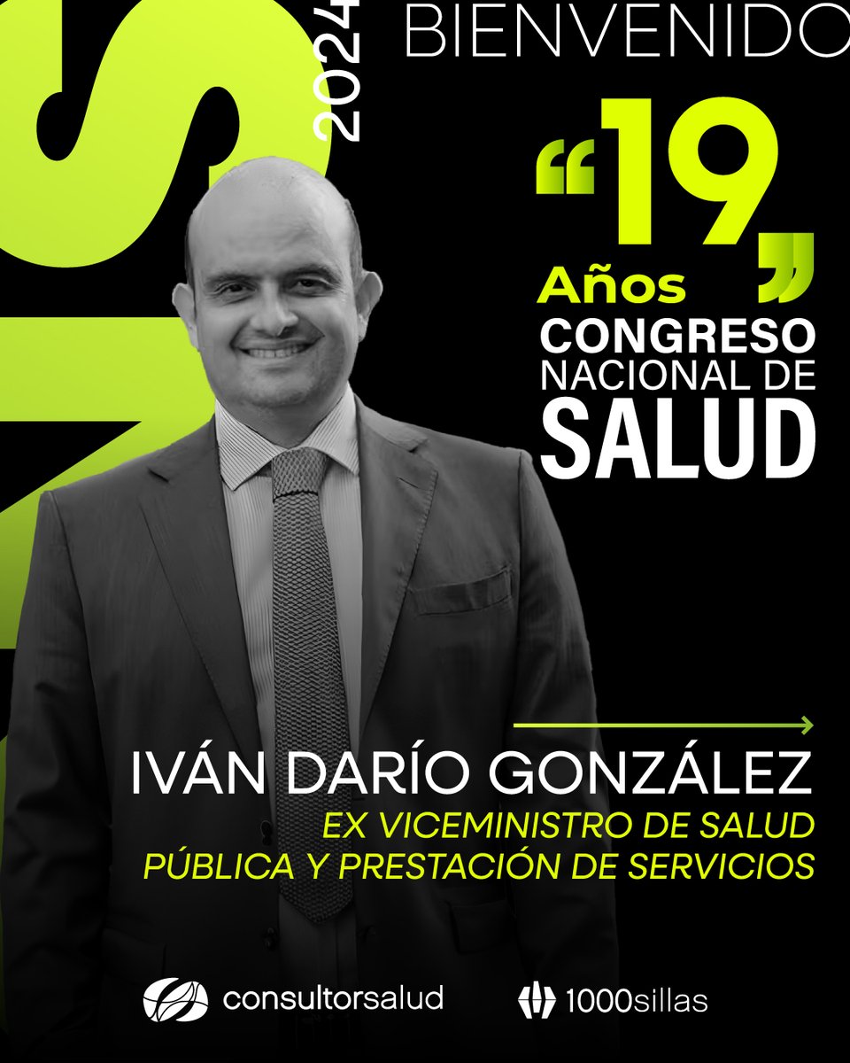 consultor_salud's tweet image. ¡Bienvenido Dr. Iván Darío González al #CongresoNacionalDeSalud! Este año nos acompañará como uno de los conferencistas invitados. ¿Ya adquiriste tu entrada en #modalidadvirtual? ¡Hazlo ahora mismo aquí: congreso.consultorsalud.com!