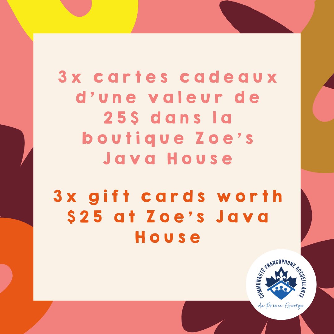 🔔🎉 Join us at the Cercle des Canadiens-Français de Prince George for a rewarding experience: heritage, games, and community spirit. See you soon!

⬇️linktr.ee/francoquiz

#PrinceGeorge #FrancoQuiz #FrancophoneCommunity #CulturalDiscovery #Francophonie