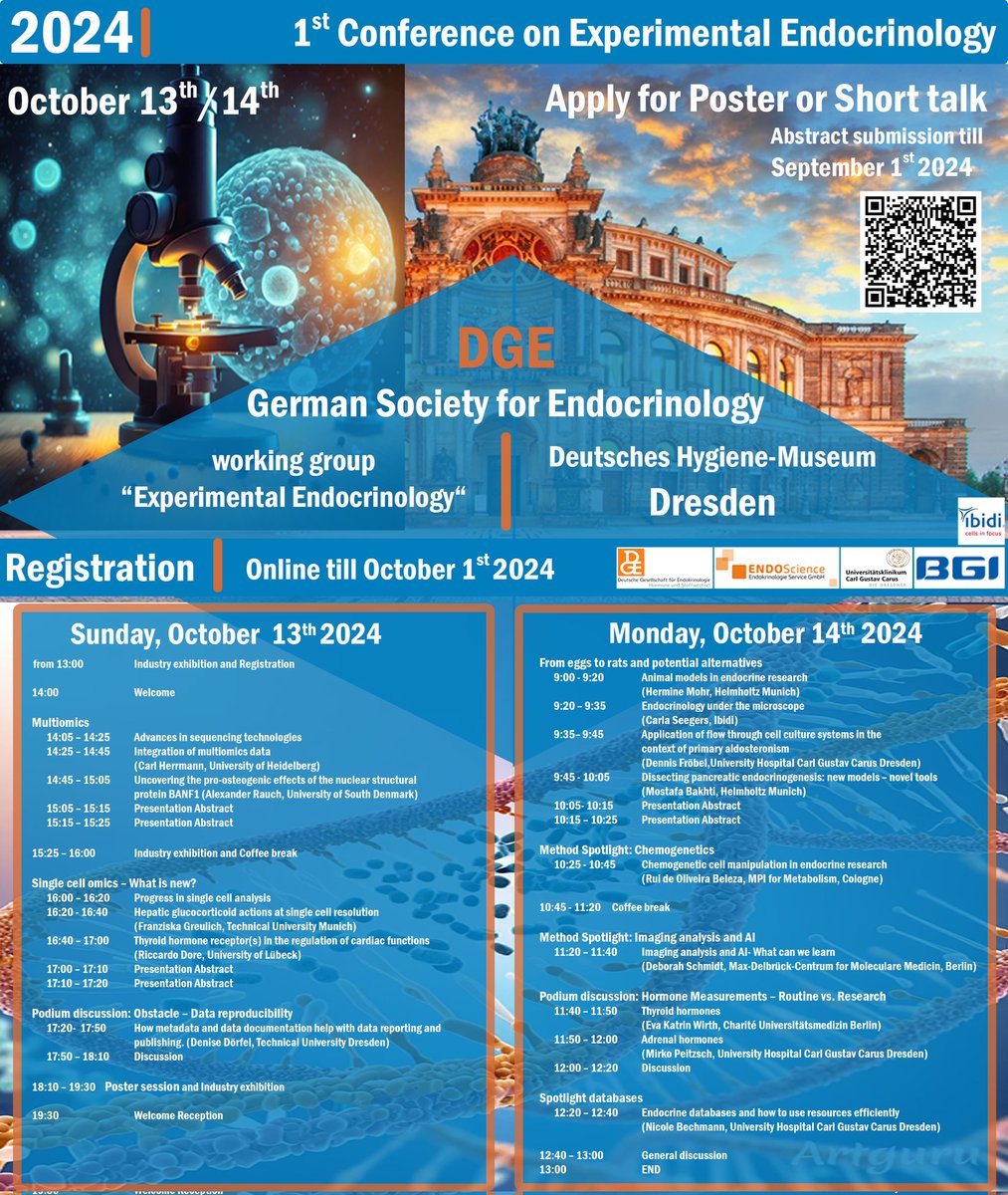 Maria Ledesma Colunga (@pixlc) on Twitter photo 📢 Deadline Extended! 🎉 The 1st Conference of Experimental Endocrinology in Dresden has extended the abstract submission deadline to September 9, 2024. Don’t miss your chance to participate! 🧬🧪 #ExperimentalEndocrinology2024 #Conference #Dresden <a href="/DG_Endo/">Deutsche Gesellschaft für Endokrinologie</a> <a href="/JanTuckermann/">Jan Tuckermann</a> 📢 Deadline Extended! 🎉 The 1st Conference of Experimental Endocrinology in Dresden has extended the abstract submission deadline to September 9, 2024. Don’t miss your chance to participate! 🧬🧪 #ExperimentalEndocrinology2024 #Conference #Dresden <a href="/DG_Endo/">Deutsche Gesellschaft für Endokrinologie</a> <a href="/JanTuckermann/">Jan Tuckermann</a>