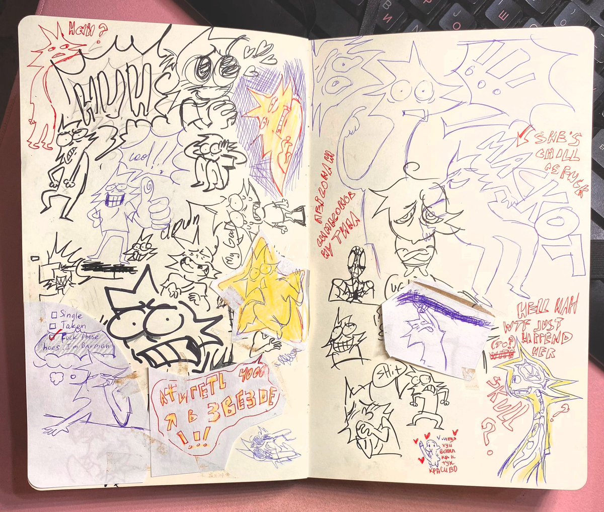 #poolverine Silly doodles and WIP 💥 