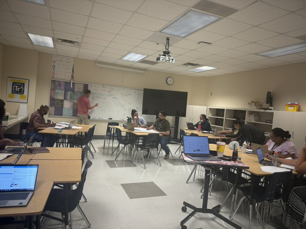 Team building ✅
Vericle Aliignment ✅
Revisit Department Goals ✅
Modeling ✅
Know/Show Charts ✅
Analyzing Studnet Work ✅
Planning the How ✅

All of this in one room! The DZ Math Team is focused to see exponential student growth this year.  #punintended