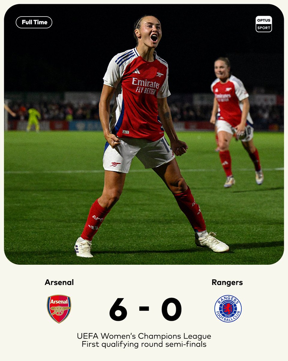 StanSportFC's tweet photo. CAITLIN FOORD SCORES FOUR GOALS IN AN ARSENAL THUMPING OF RANGERS! 🇦🇺 https://t.co/aY2hUxAVxp
