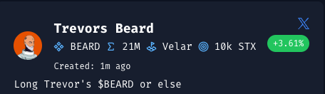 The market is down bad, but my $BEARD just keeps growing🧔🏻‍♂️😎