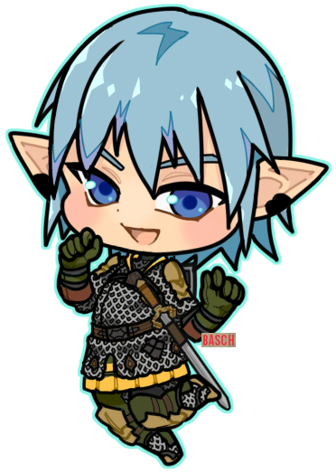 bascheng's tweet image. Haurchefant in honor of meeting him in my arr replay c: