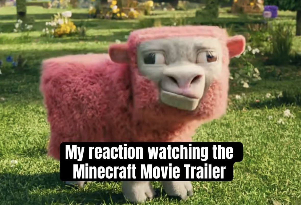 TyleStyle1's tweet photo. What did you all think and the trailer? #MinecraftMovie https://t.co/keJA0KoE2q
