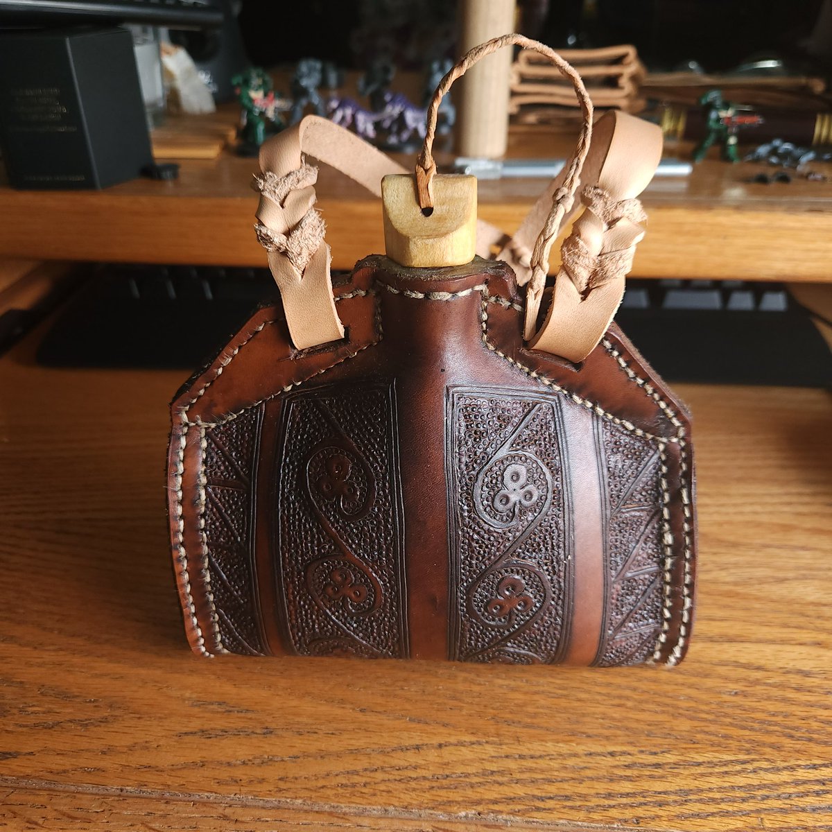 Finally finished the costrel!