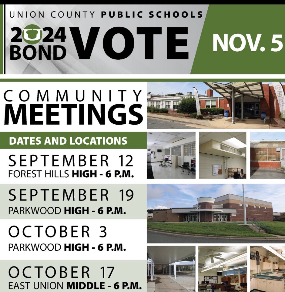 Prospect Elementary School (@prospectesnc) on Twitter photo Upcoming community meetings! #TeamUCPS <a href="/boatcandice/">Candice Boatright</a> <a href="/AGHoulihan/">Andrew G. Houlihan</a> <a href="/UCPSNC/">Union County Public Schools</a> Upcoming community meetings! #TeamUCPS <a href="/boatcandice/">Candice Boatright</a> <a href="/AGHoulihan/">Andrew G. Houlihan</a> <a href="/UCPSNC/">Union County Public Schools</a>